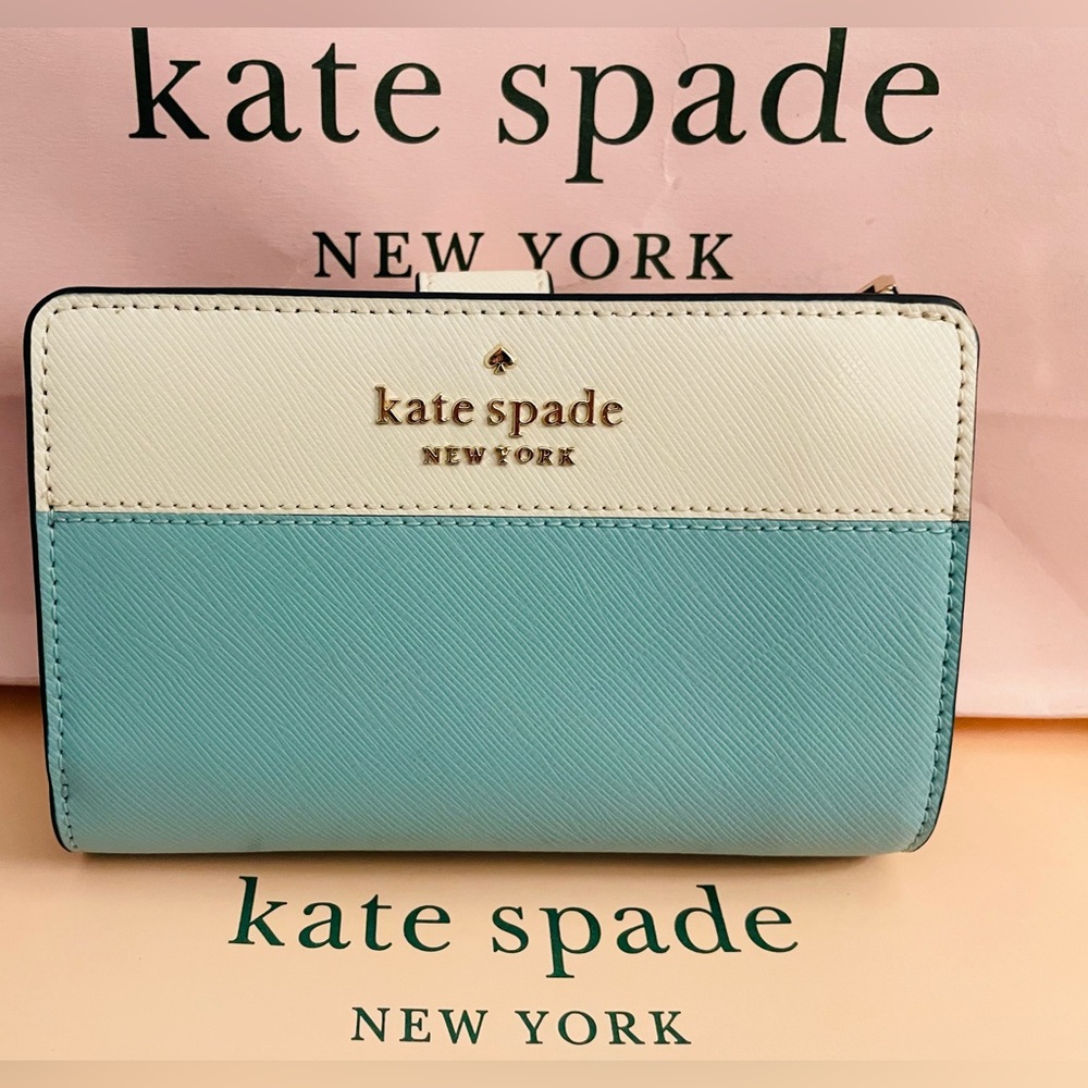 NWT Kate Spade Saffiano Colorblock Wallet BRAND NEW